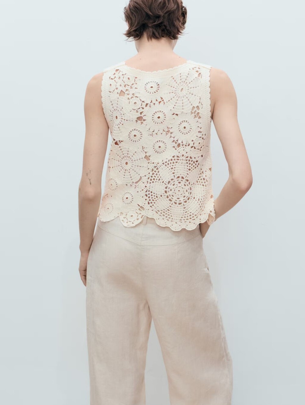 MANGO Crocher Top - Picture 3 of 5